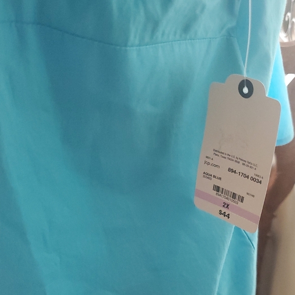 St. John's Bay Blue Blouse - Picture 7 of 7